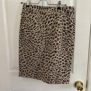 Banana republic leopard print pencil skirt